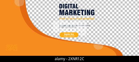 Social media banner template use for business concept, digital marketing and business sale promo, furniture or fashion advertising Stock Vector