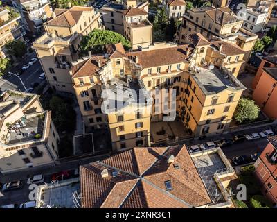 Photos taken via a drone of beautiful Italian natural landscapes Stock Photo