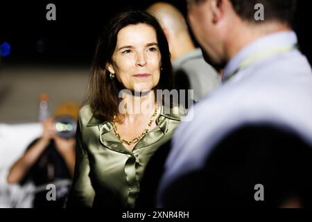 Emma Tucker, Editor in Chief of the Wall Street Journal, waits at Andrews Air Force Base for the arrival of Evan Gershkovich, a Journal reporter part of a prisoner swap with Russia, on Thursday, August 02, 2024. Credit: Aaron Schwartz/CNP Credit: dpa picture alliance/Alamy Live News Stock Photo