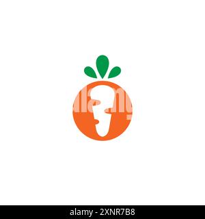 carrot logo vector illustration Stock Vector