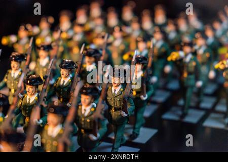 Civil Guard squadron, Menorca Military Museum, former barracks of Cala Corb,  central square of Es Castell, built by the British in 1771, Menorca, bal Stock Photo