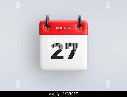 Icon calendar day - 27 August. 27 days of the month, vector ...