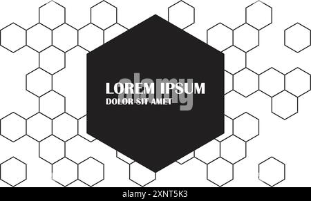 Hexagon grid icon in flat style. Hexagonal vector illustration on isolated background. Technology pattern sign business concept. Stock Vector