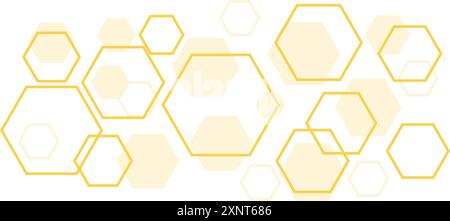 Hexagon grid icon in flat style. Hexagonal vector illustration on isolated background. Technology pattern sign business concept. Stock Vector