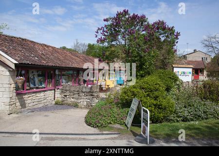 Tithe Barn arts centre in Bradford on Avon in Wiltshire in the United Kingdom Stock Photo