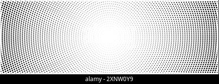 Black and white dotted vector background. retro halftone overlay. Vector illustration Stock Vector