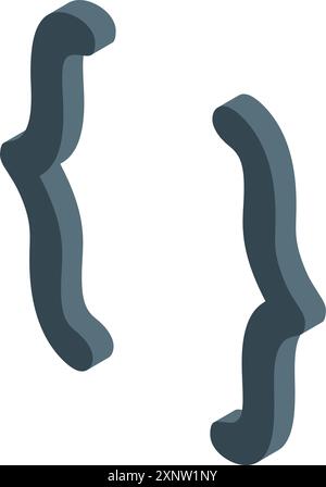 Programming brackets are creating a code block in software development ...