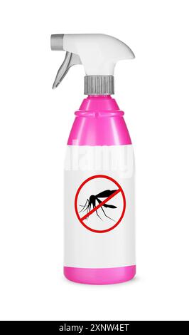 Mosquito spray isolated on white. Insect repellent Stock Photo