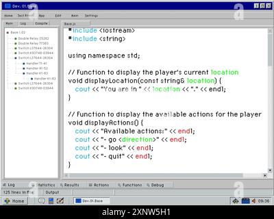 Nineties Operating System with Coding Terminal with Black Background ...