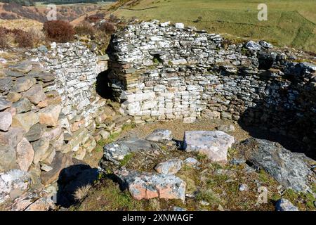 Ousdale Broch, an Iron Age broch near the village of Ousdale, Caithness, Scotland, UK,  A ‘second-phase’ broch, dating to the 3rd to 2nd century BC. Stock Photo