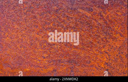 Old Flat Rusty Metal Background Texture Close Up. Stock Photo