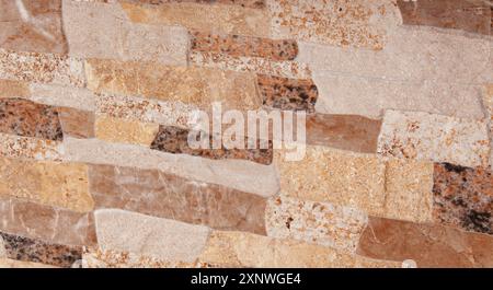 Wall decorative tiles for decoration. Brick wall texture. Horizontal background Stock Photo
