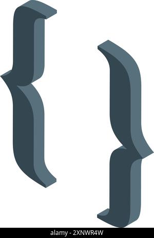 Curly brackets are representing programming language code script in ...
