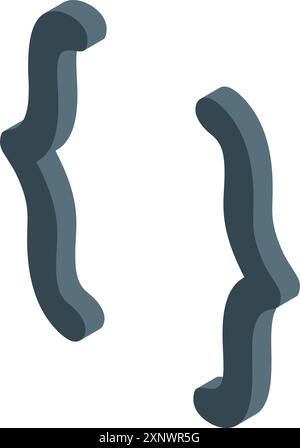 Programming brackets are creating a code block in software development ...