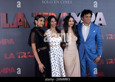 Saleka Shyamalan, M. Night Shyamalan, Ishana Shyamalan attend Apple TV+