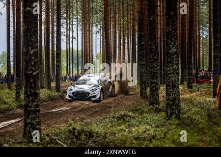 13 MUNSTER Gregoire, LOUKA Louis, Ford Puma Rally1, action during the Rally, Finland. , . WRC World Rally Car Championship, from August 1 to 4, 2024 at Jyvaskyla, Finland - Photo Nikos Katikis/DPPI Credit: DPPI Media/Alamy Live News Stock Photo