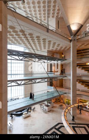 Interior of Museum of Islamic Art, Doha, Qatar, Middle East Stock Photo
