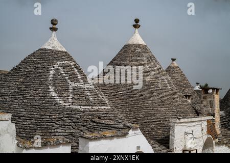 Trulli houses in Alberobello, UNESCO World Heritage Site, Apulia, Italy, Europe Stock Photo