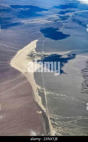 Aerial of the Andes mountains, Chile, South America Stock Photo
