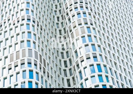 Detail of windows of modern Hotel Motel One Berlin-Upper West, Berlin, Germany, Europe Stock Photo