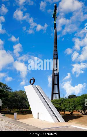 Tancredo Neves Pantheon of the Fatherland and Freedom or National Pantheon of Liberty, designed by Oscar Niemeyer, World Heritage Site, Brasilia Stock Photo