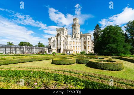 Facade of The State Chateau of Hluboka and park, Hluboka nad Vltavou, South Bohemian Region, Czech Republic Czechia, Europe Copyright: JanxMiracky 135 Stock Photo