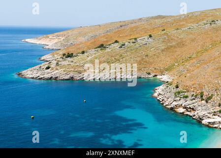 Ionian coast near Liamani Beach, Albania, Europe Copyright: GOUPIxCHRISTIAN 1382-436 Stock Photo