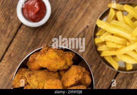 Chicken Nuggets as detailed close-up shot (selective focus) Stock Photo