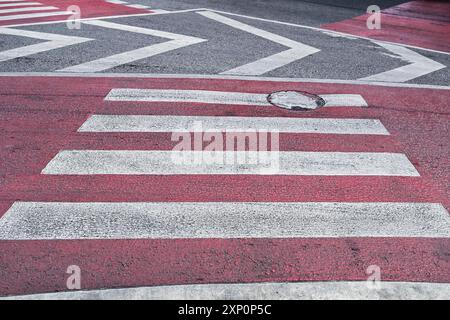 Pedestrian crossing Restricted area Stock Photo