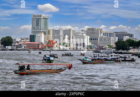 Chao Phraya River Water Taxi, Bangkok, Thailand Stock Photo