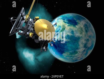 Robotic probe in deep space, illustration Stock Photo - Alamy