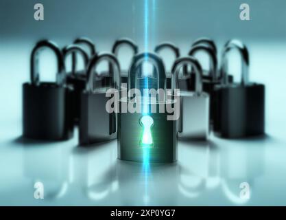 Internet security, conceptual illustration. Stock Photo