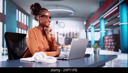 Student College In School Campus Using Laptop Computer Stock Photo