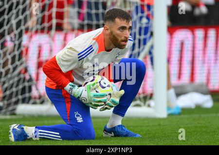 Matt Turner, Nottingham Forest goalkeeper during the Pre-season Friendly match between Nottingham Forest and Villareal CF at the City Ground, Nottingham on Friday 2nd August 2024. (Photo: Jon Hobley | MI News) Credit: MI News & Sport /Alamy Live News Stock Photo