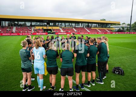 Rotterdam, Netherlands. 03rd Aug, 2024. Rotterdam - Players of Feyenoord V1 during the match between Feyenoord V1 v RSCA Anderlecht V1 at Varkenoord on 3 August 2024 in Rotterdam, Netherlands. Credit: box to box pictures/Alamy Live News Stock Photo