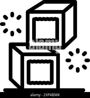 Blockchain technology connecting blocks with cryptocurrency mining process using cryptography for secure transactions Stock Vector