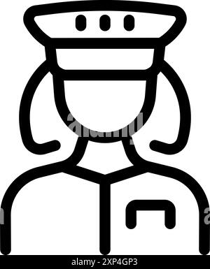 A simple drawing of a female guard Stock Vector Image & Art - Alamy