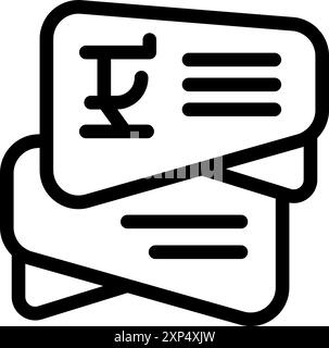 Stacked currency exchange icons representing international banking and finance Stock Vector