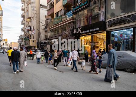 Asyut(Assiut) city, downtown near railway station, west bank of the Nile, Asyut, Egypt, North Africa, Africa Stock Photo