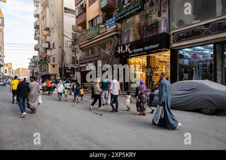 Asyut(Assiut) city, downtown near railway station, west bank of the Nile, Asyut, Egypt, North Africa, Africa Stock Photo