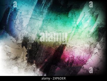 Green violet grunge concrete texture abstract background. Vector design Stock Vector