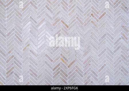 Herringbone tile background for kitchen backsplash Stock Photo