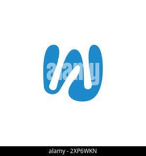 wavy blue ocean water letter O ocean wave logo design vector Stock ...