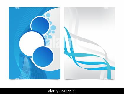 brochure design circles and ornaments Stock Vector