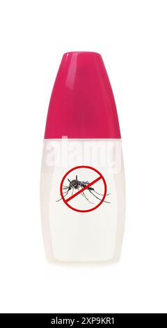 Mosquito spray isolated on white. Insect repellent Stock Photo