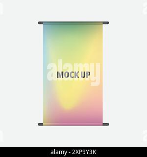 Modern Banner Mockup Vector for Graphic Design Stock Vector