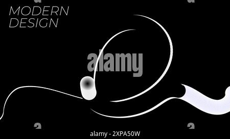 Wavy shape with Colorful Gradient 3d shape rainbow modern background. Minimal style for creative covers design on a white background. Stock Vector