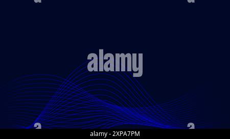 Blue abstract wave background with copy space.and Abstract Waving Line Particle Technology Background Stock Vector