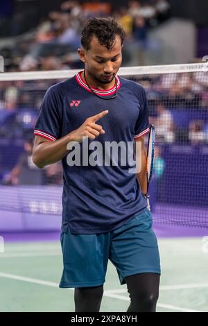 Kunlavut Vitidsarn of Thailand plays against Alex Lanier of France (not ...