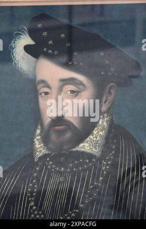 Henri II, né le 31 mars 1519 à Saint-Germain-en-Laye et mort le 10 juillet 1559 à Paris, est roi de France de 1547 à sa mort. Deuxième fils de Françoi Stock Photo